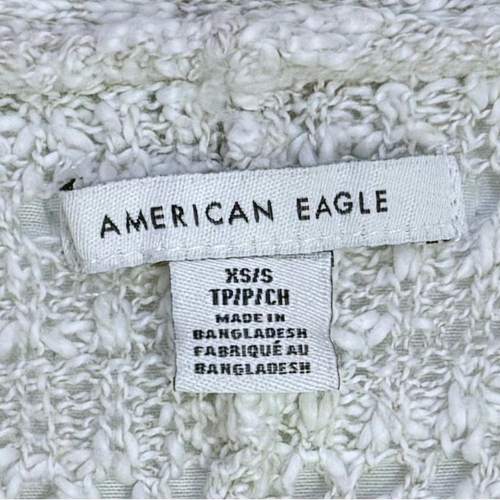 American Eagle Women’s Open-Front Cardigan Cream Sz XS-S - Picture 2 of 4